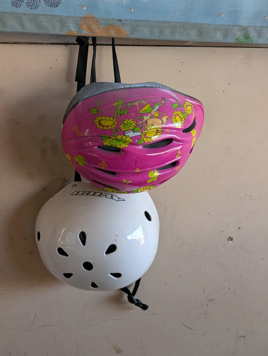 Kids Bike Helmets - Pink and White