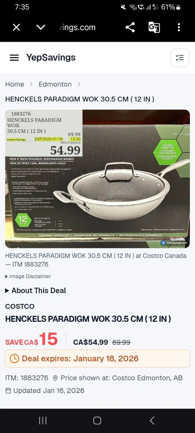 Henckels Paradigm Dual-Performance Tri-Ply Wok with Glass Lid - photo 4