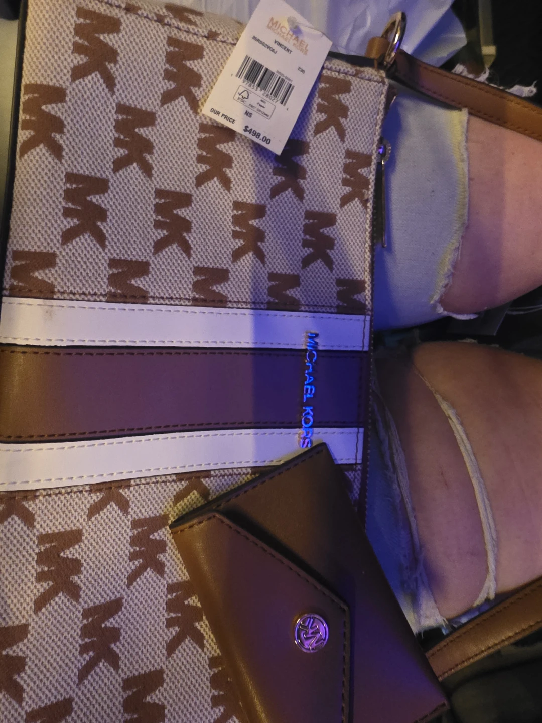 Michael Kors Vincent MK Signature Tote Bag