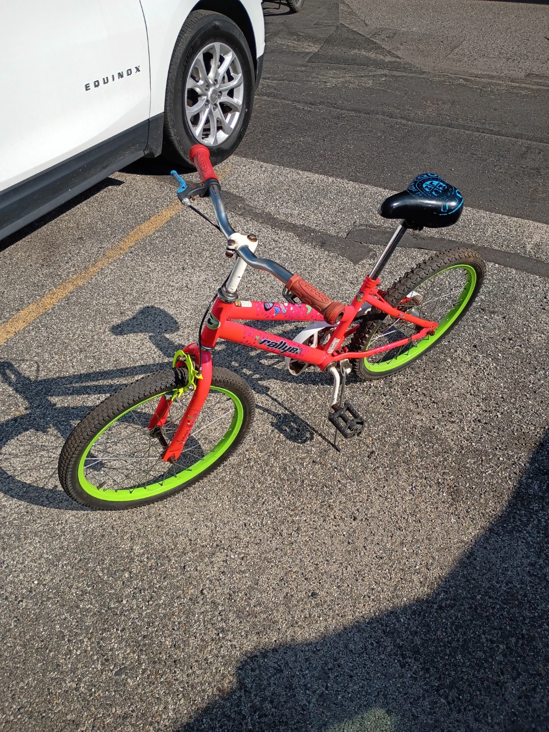 Rally Red BMX Youth Bike with Green Rims