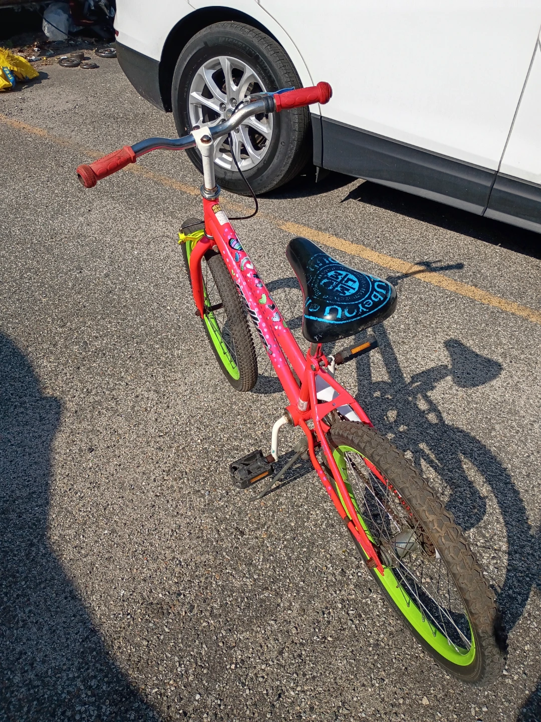 Rally Red BMX Youth Bike with Green Rims - photo 2
