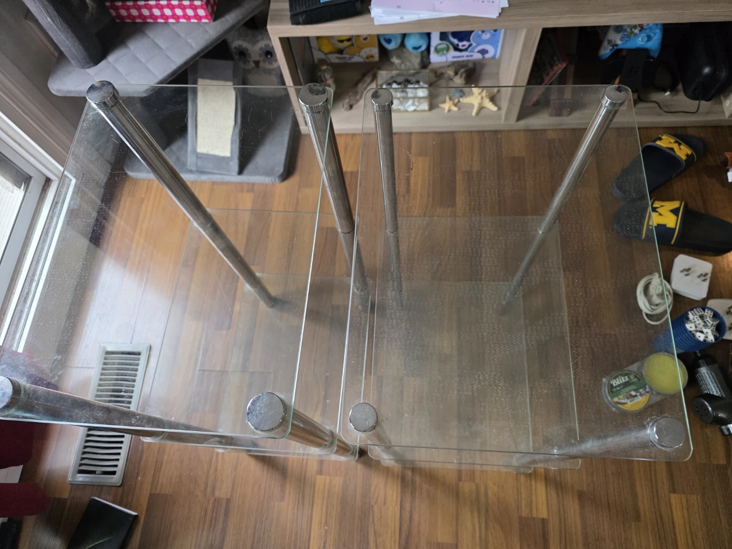 Glass and Chrome Shelf Unit - photo 2