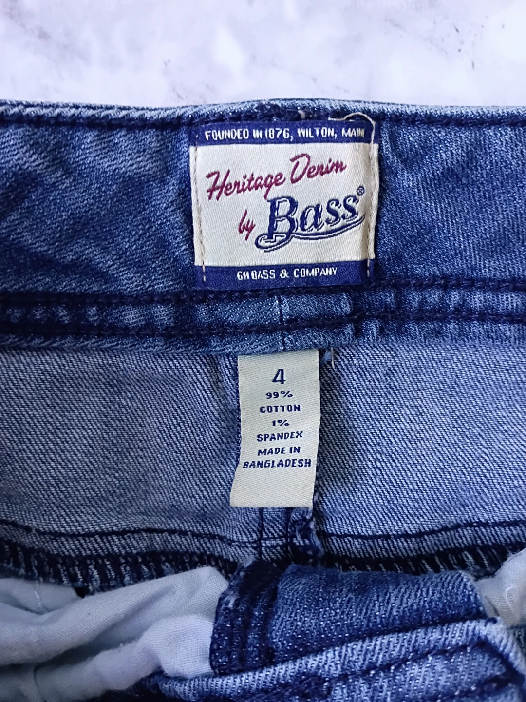 Bass Heritage Denim Skirt Size 4 - photo 4