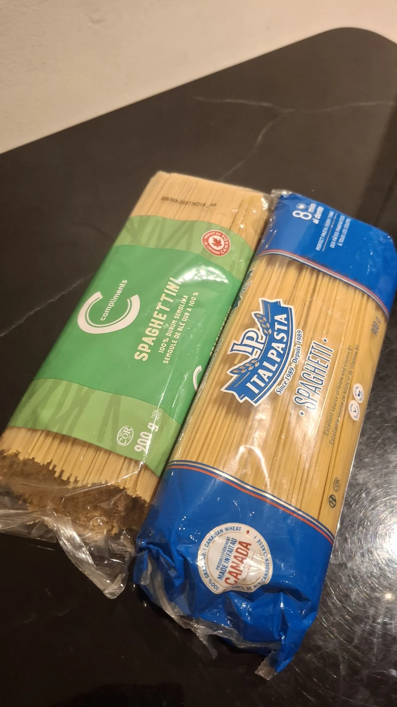 Compliments Spaghettini and ItalPasta Spaghetti