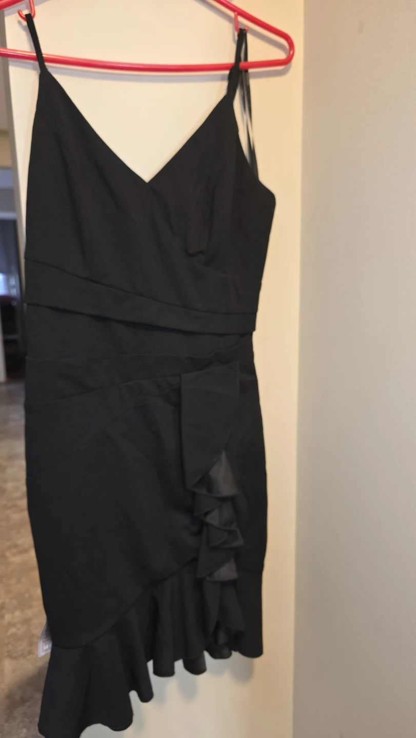 Le Château Black Ruffle Dress