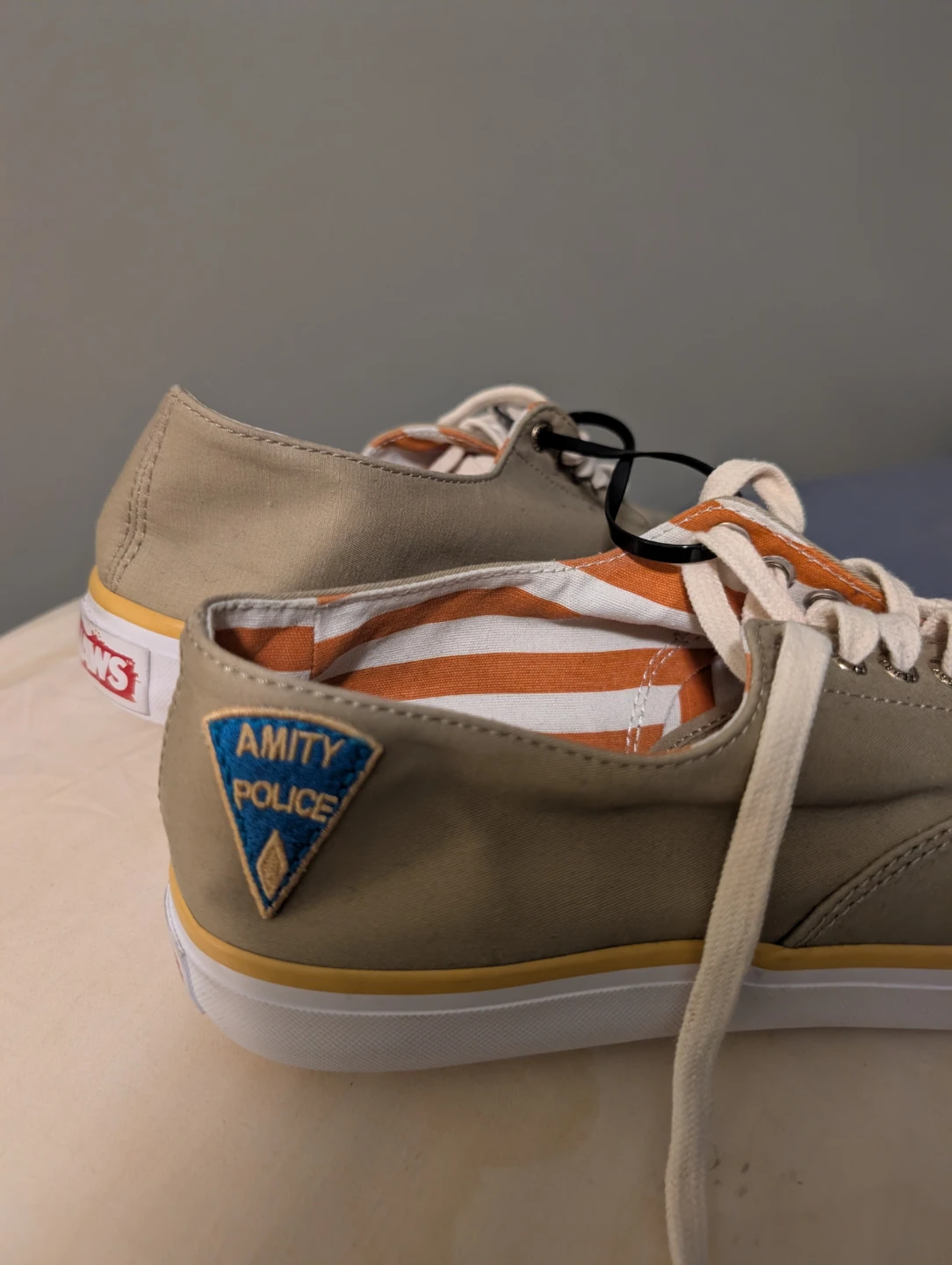 Sperry Jaws Amity Police Canvas Sneakers Tan Men's Size 9