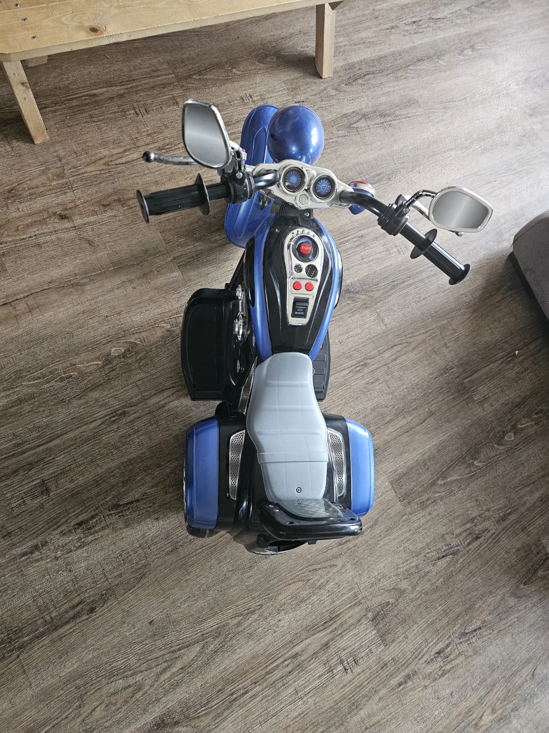 Blue Kids Ride-On Motorcycle Toy 6V - photo 2