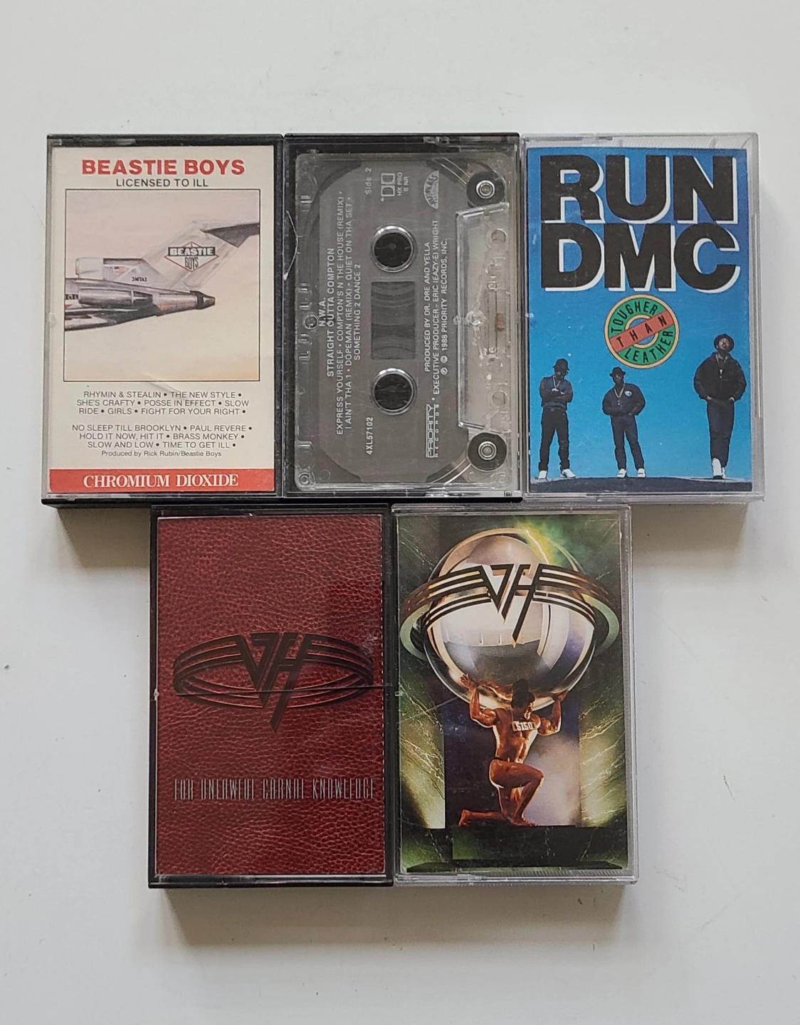 1980s Audio Cassettes - Beastie Boys, RUN DMC... $7-$12