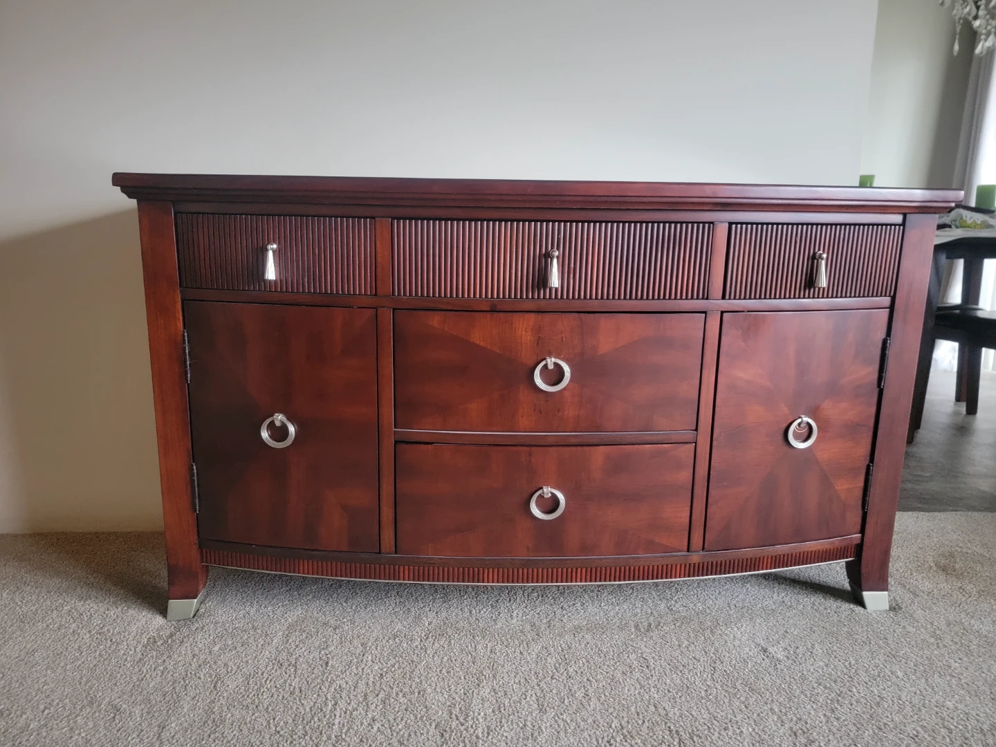 Dark Cherry Wood Sideboard /Buffet