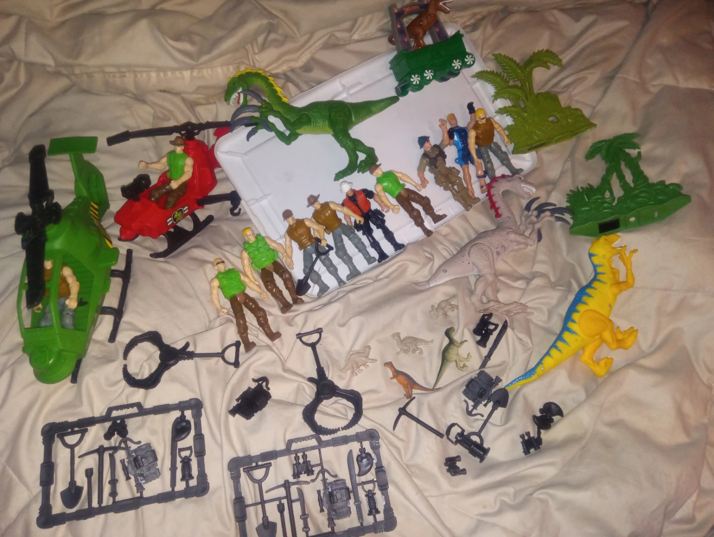 Animal Planet Toy Helicopters and Dinosaur Figures
