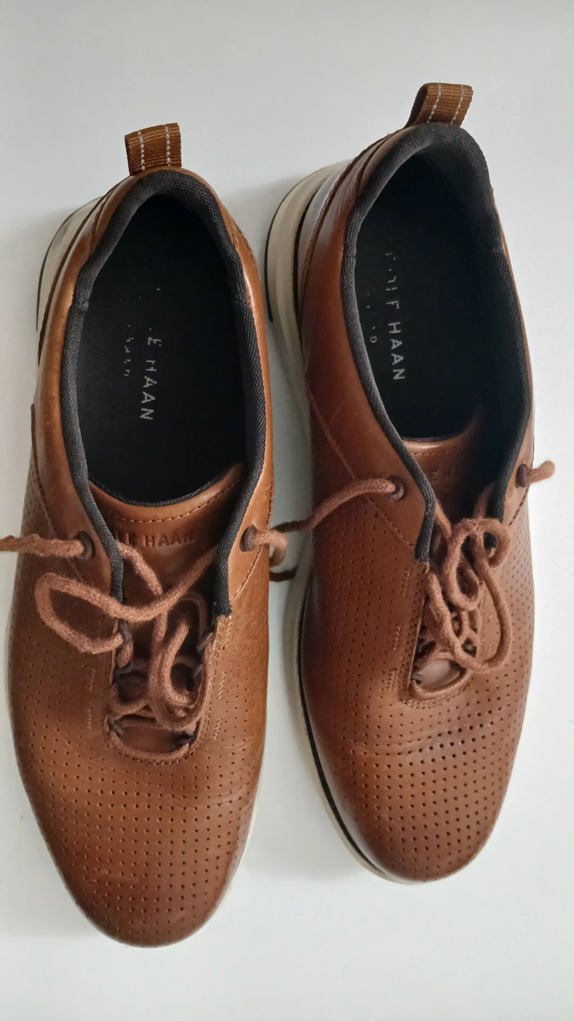 Cole Haan Grand 360 Men's Brown Leather Lace-Up Shoes