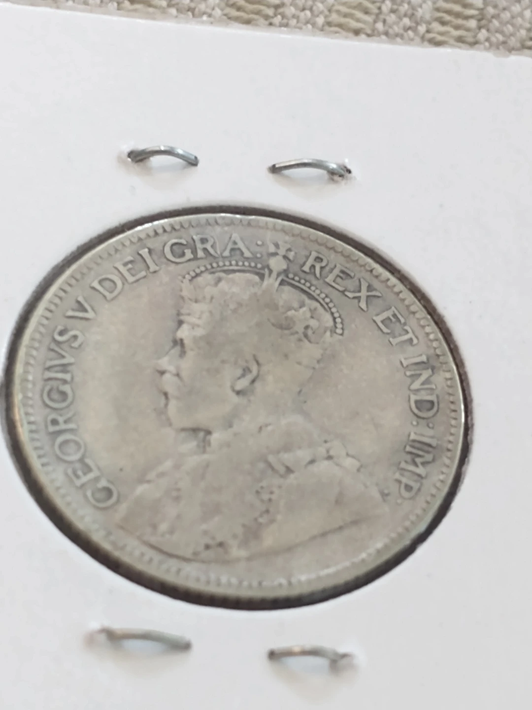 1929 Canada George V .800 silver quarter - photo 5