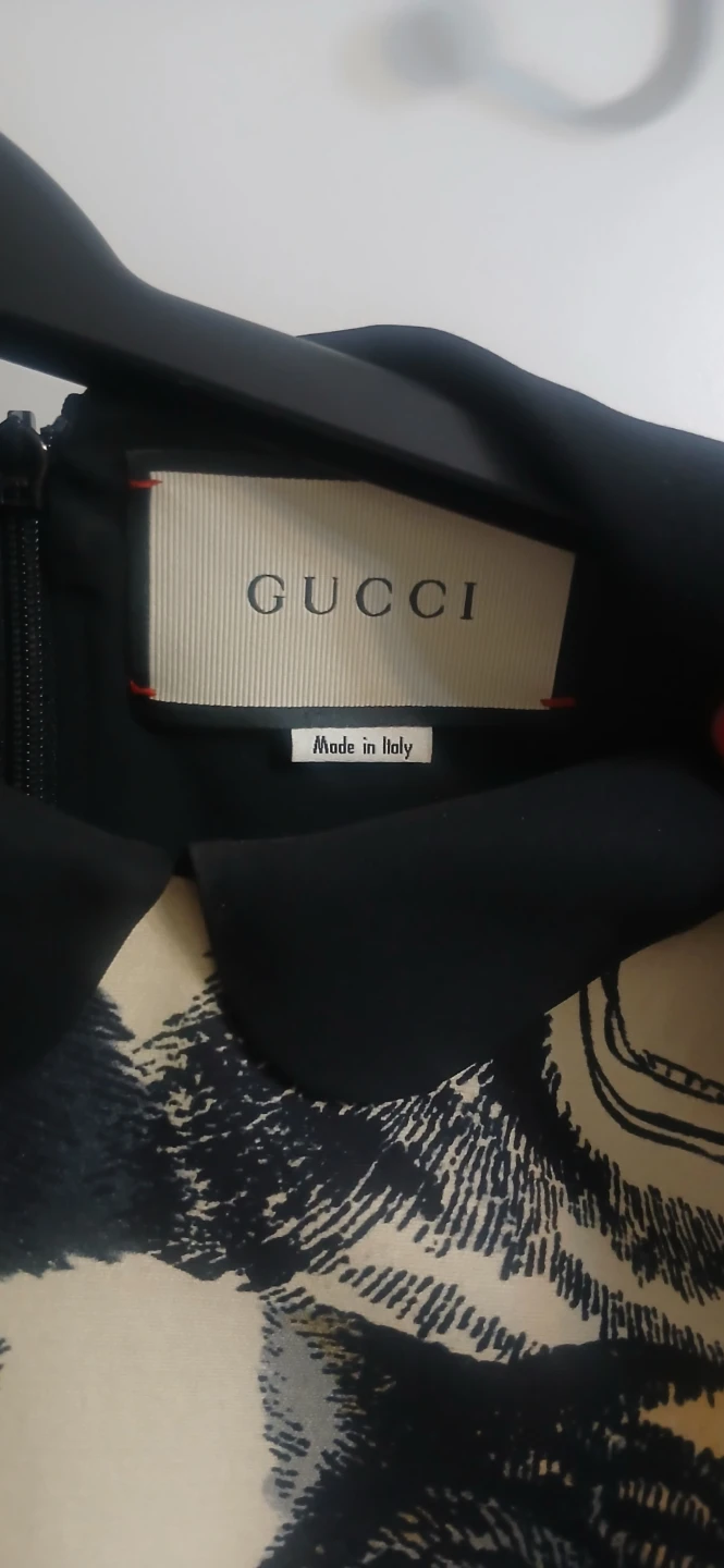 Gucci Tiger Print Dress with Belt - photo 4