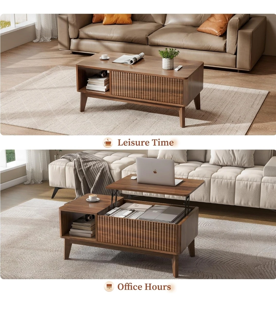 Wooden Lift Top Coffee Table