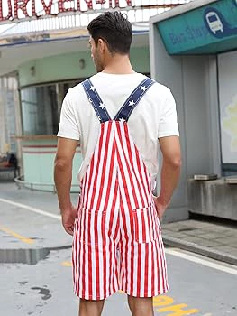 unisex American Flag Overalls Size 2XL - photo 2