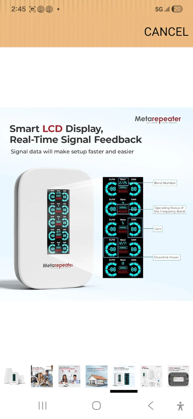 Metarepeater Cell Phone Signal Booster Kit - photo 2