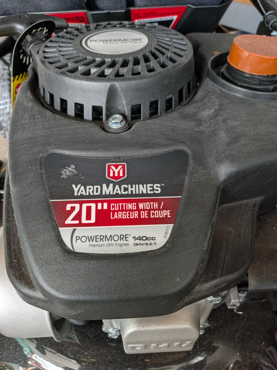 Yard Machines 20" Lawn Mower with 140cc Powermore Engine - photo 2