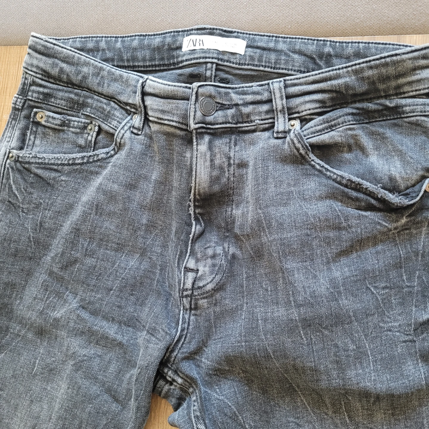 ZARA Men's Grey Jeans - Size 32 - photo 3