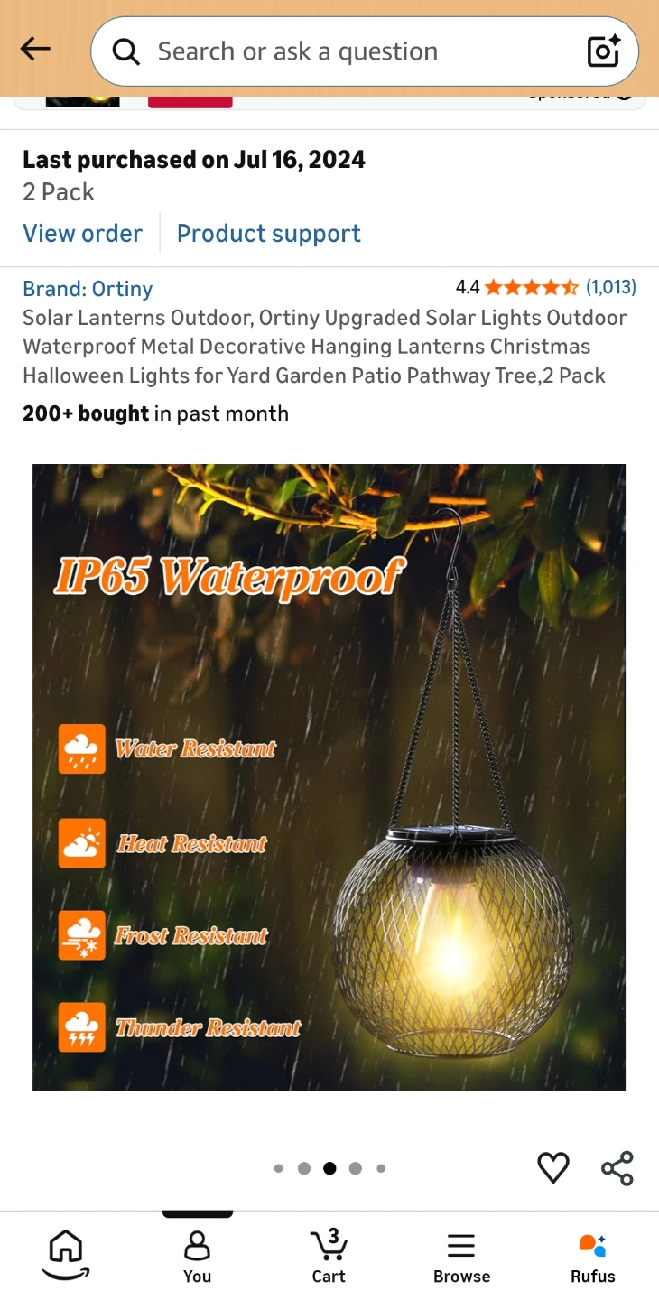 ✨ BRAND NEW 2-Pack Solar Hanging Lantern Lights ✨ - photo 4