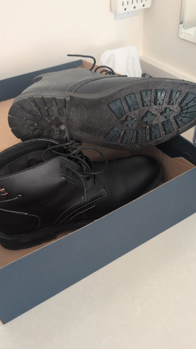 Arkbizd Black Leather Lace-Up Chukka Boots - Size US 10 - photo 2