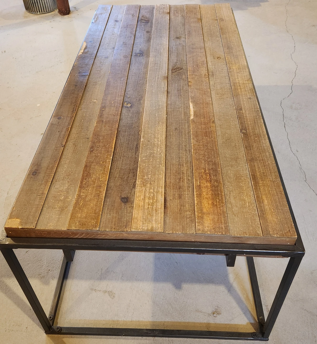 Rustic Wood Top Coffee Table - photo 5