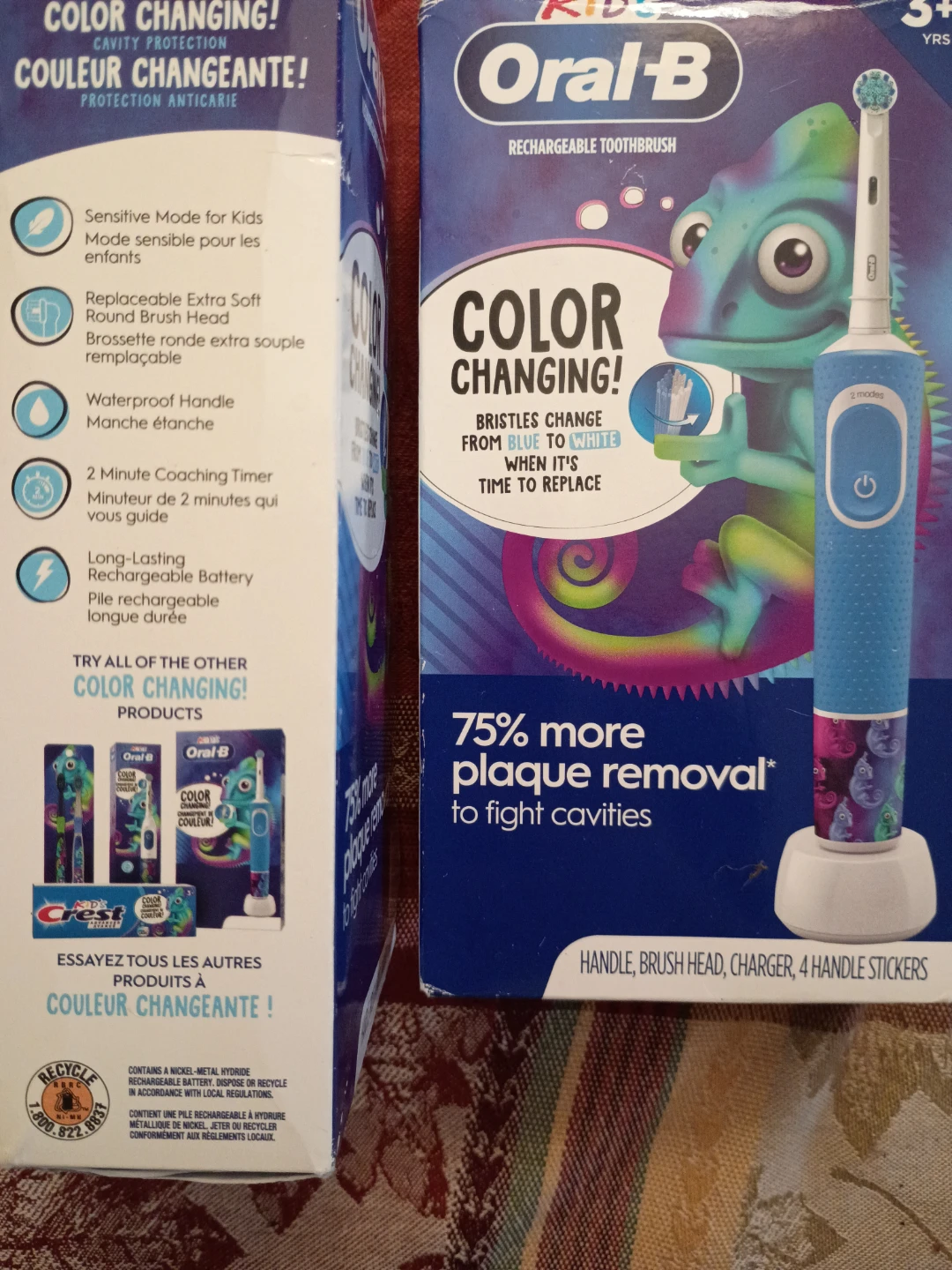 Oral-B Kids Rechargeable Toothbrush - Color Changing - photo 2
