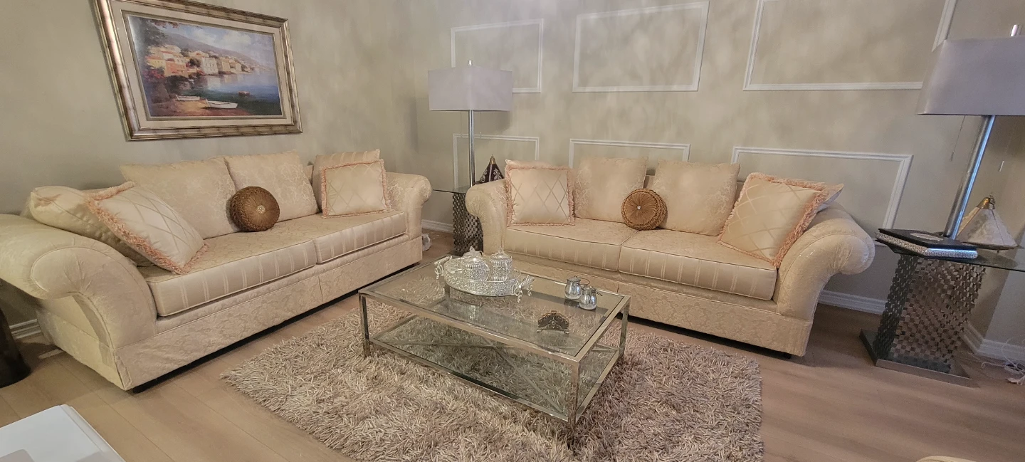Pair of  three seater sofa
