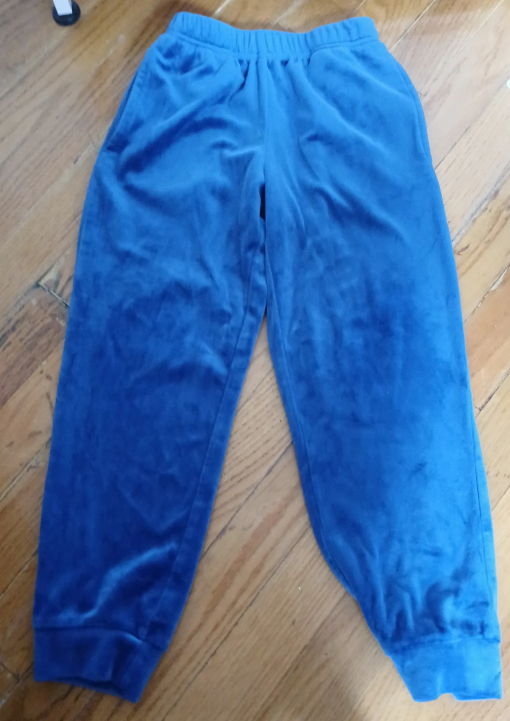 Blue Velour Hoodie and Joggers Set - photo 5