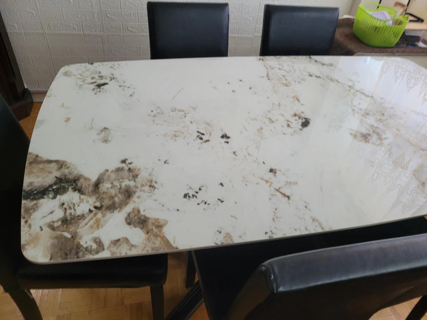 White Marble Dining Table Top brand new $350 - photo 2