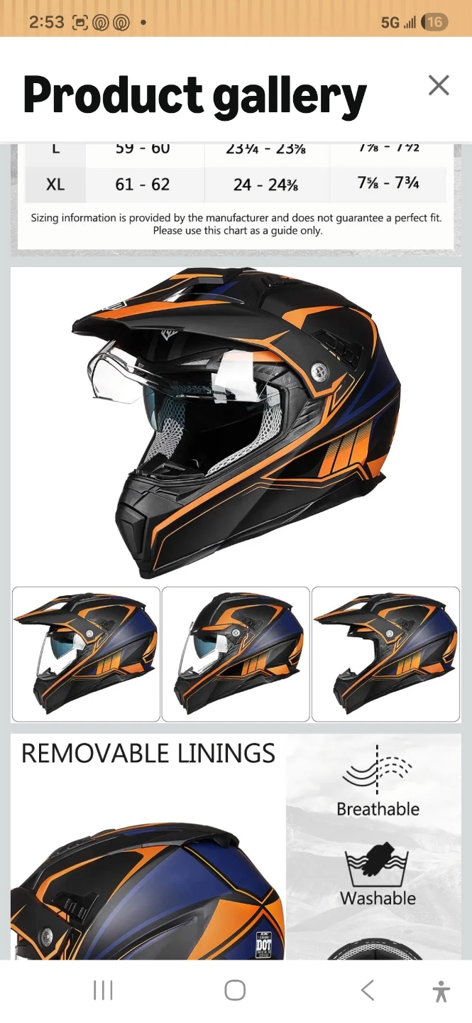 ILM Motorcycle Helmet - photo 2