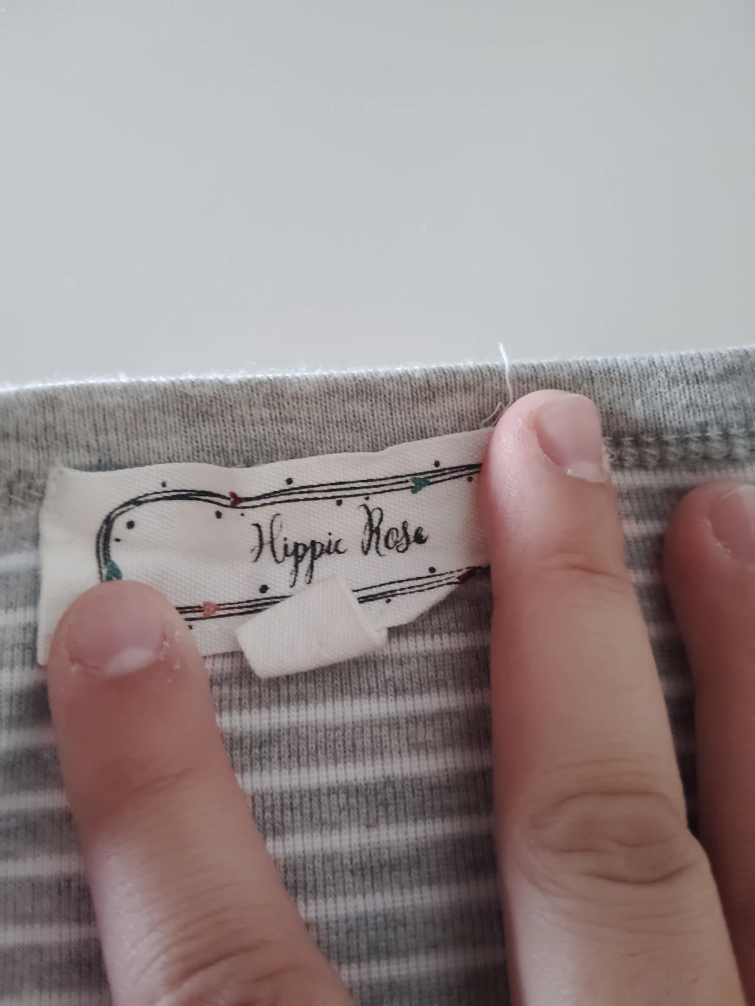 Grey and white long sleeve top - photo 3