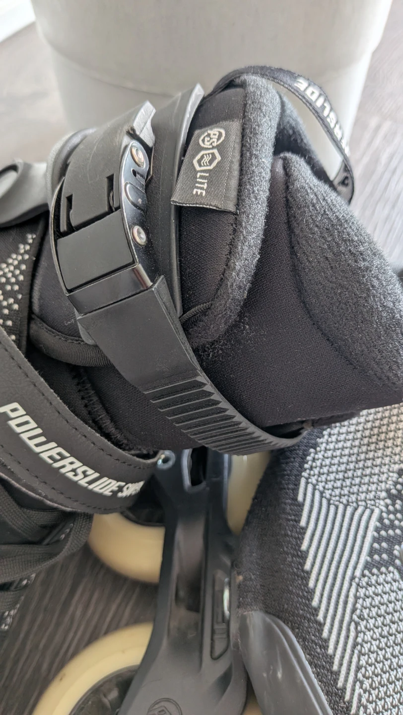 Powerslide Swell Inline Skates – Black/Grey Knit – 100mm Wheels - photo 2