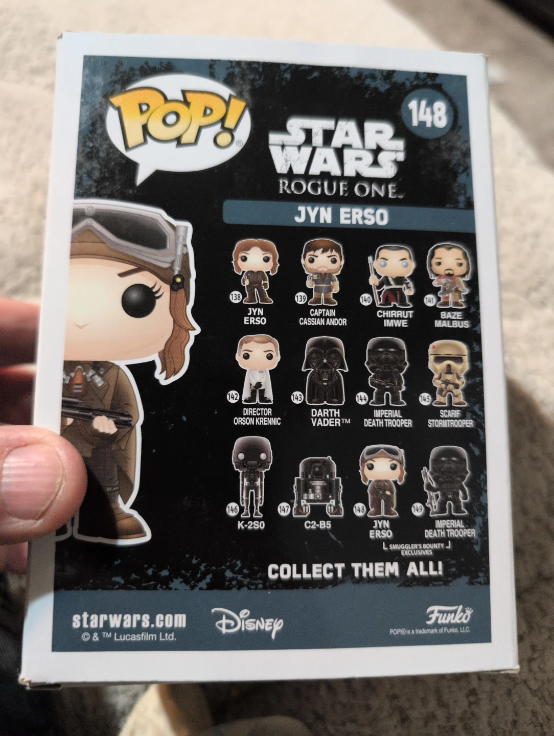Funko Pop! Star Wars Rogue One Jyn Erso #148 Vinyl Bobble-Head - photo 2
