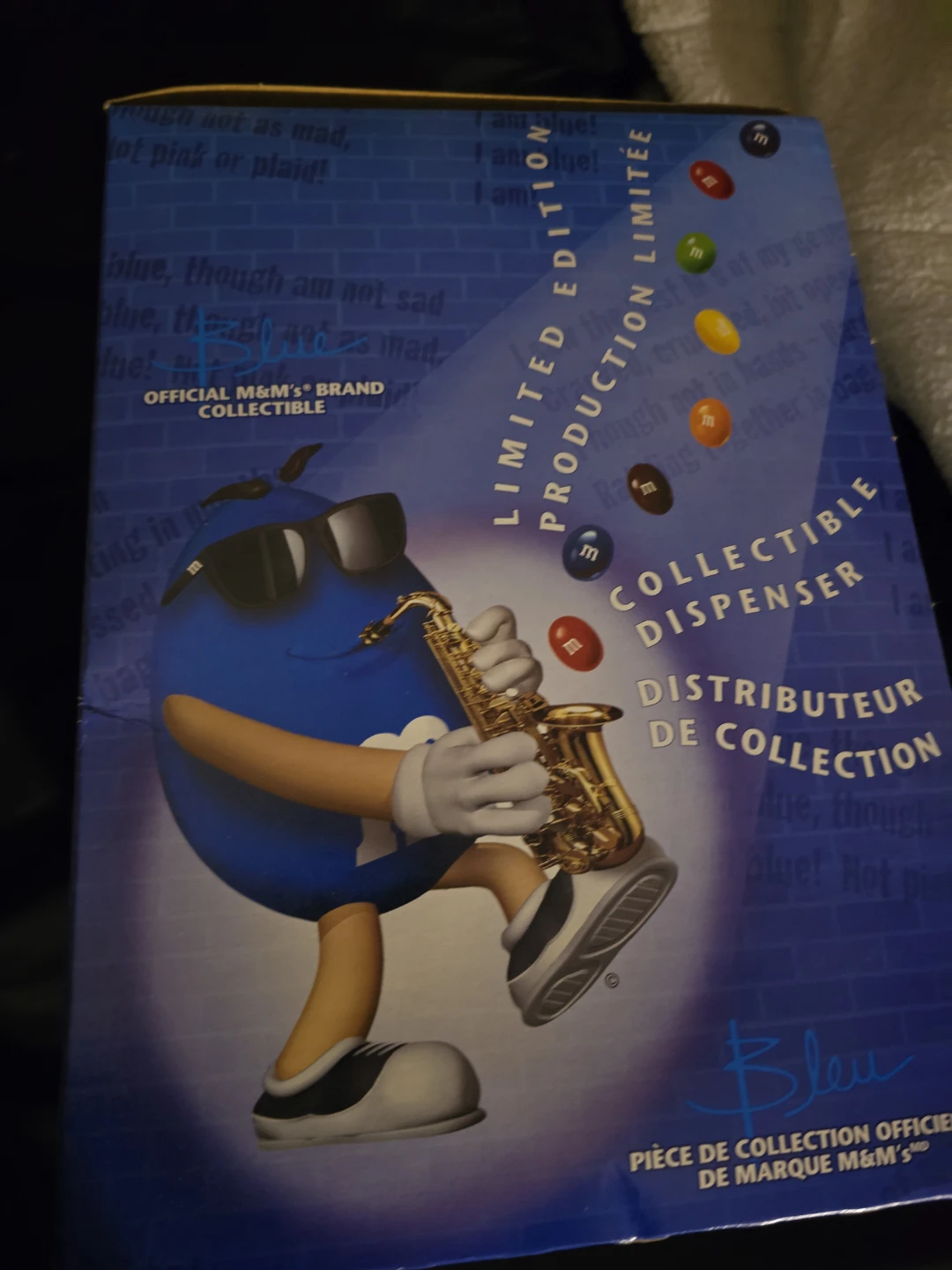 M&M's Blues Cafe Collectible Dispenser with Peanut Candies - photo 3