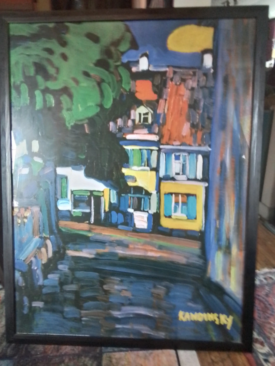 Large Framed Wassily Kandinsky Exhibition Print - photo 5