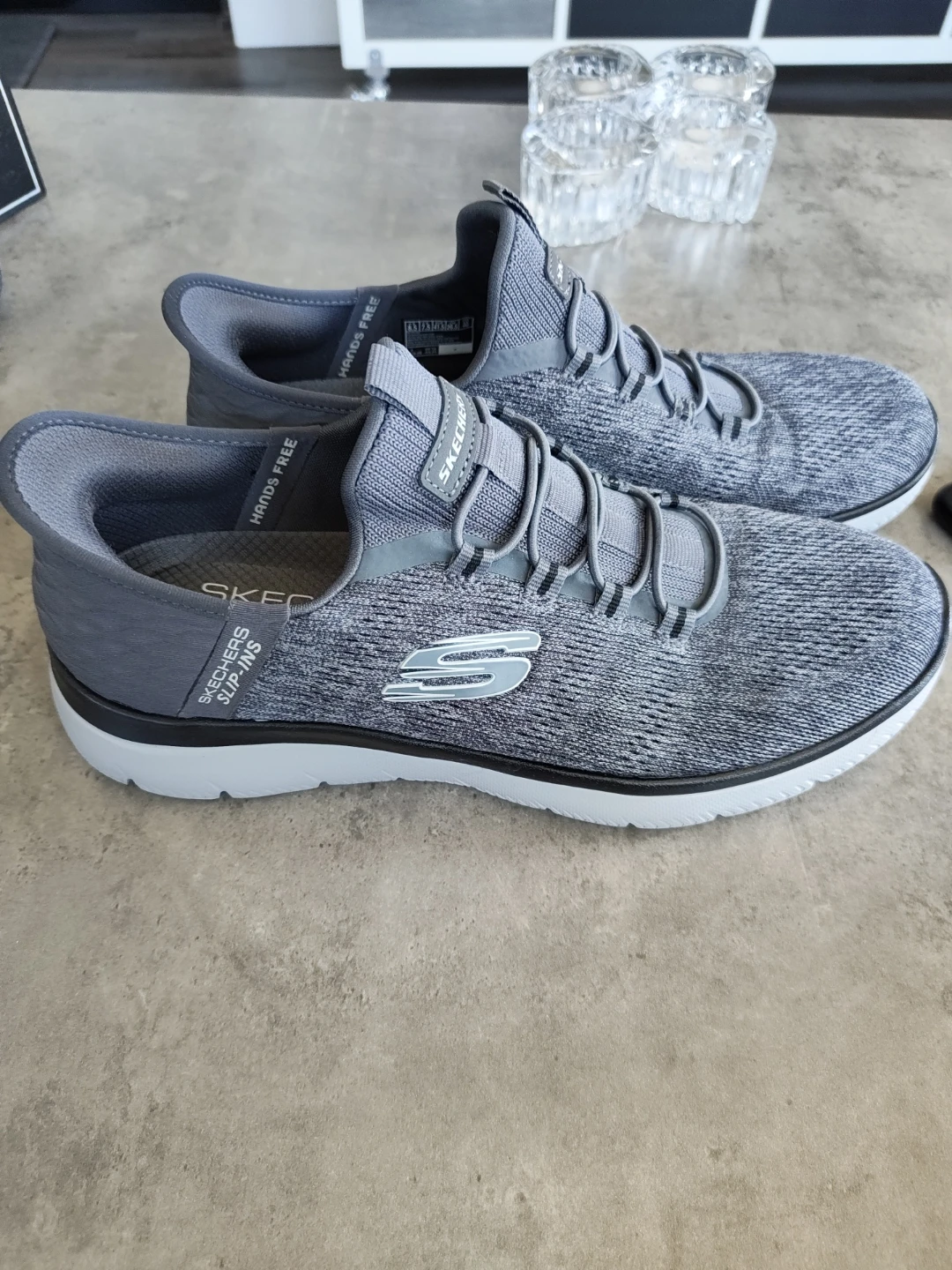 Skechers Slip-Ins Men's Grey Running Shoes Size 8.5