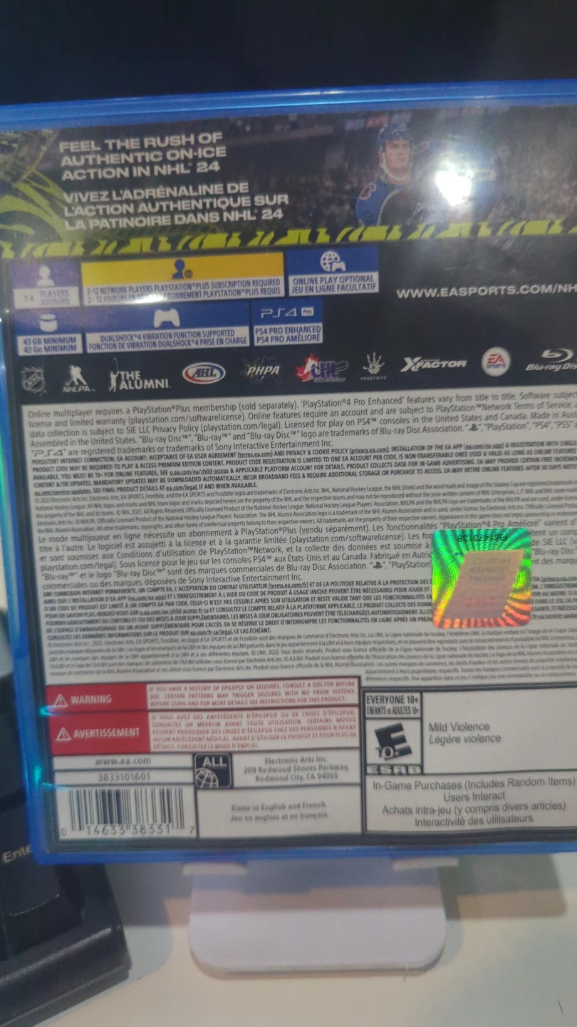 NHL 24 PS4 Video Game - photo 2