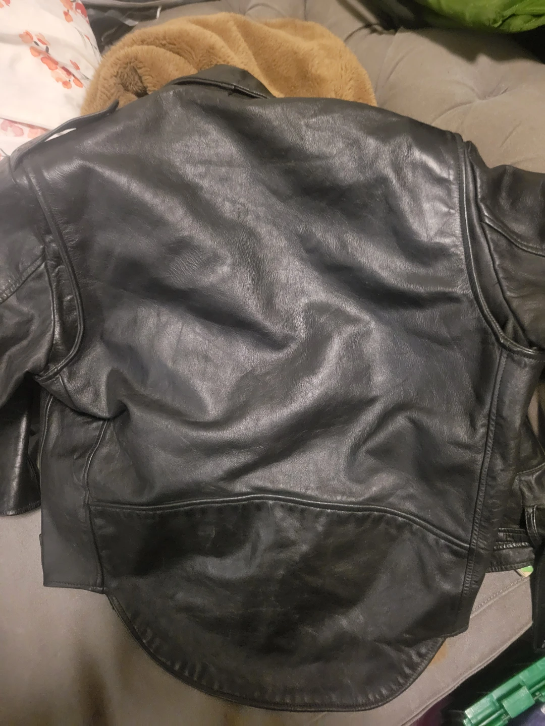 Brímaco Black Leather Motorcycle Jacket - photo 3