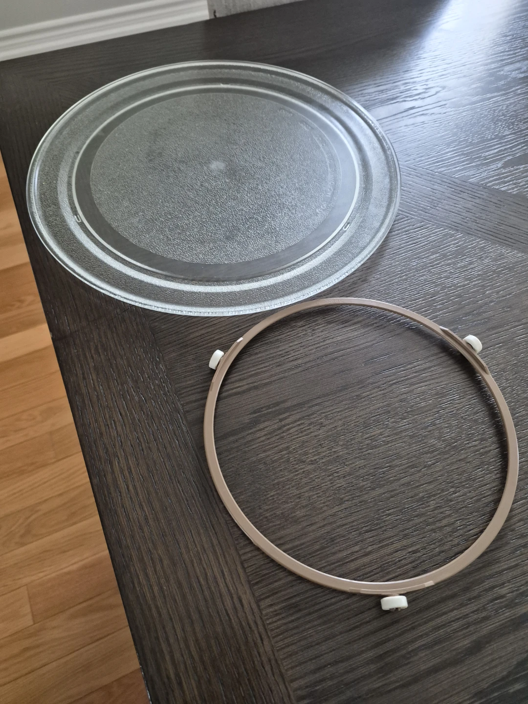 Glass Microwave Turntable Tray and Roller Ring - photo 3
