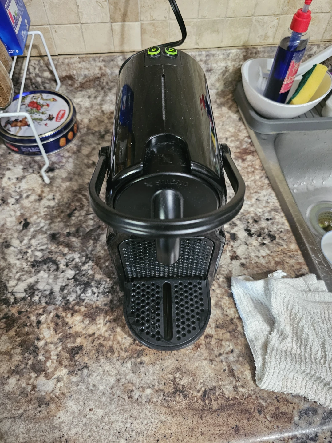 Black Nespresso Coffee Maker