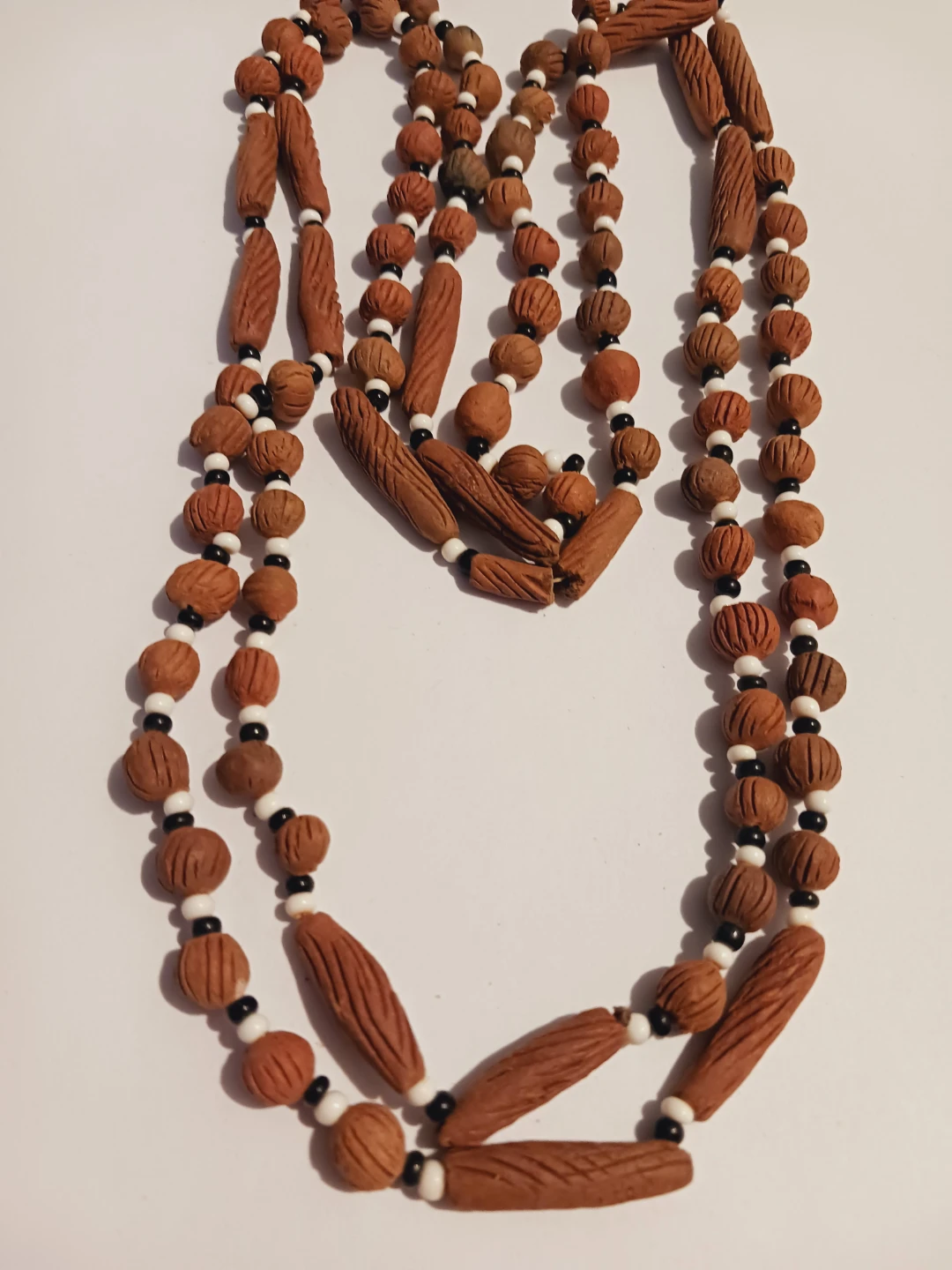Tibetan "BOTHI" Botha Beads Long Beaded Necklace - photo 3