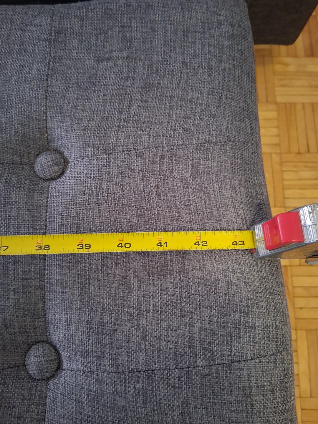 Grey Storage Ottoman Bench - photo 3