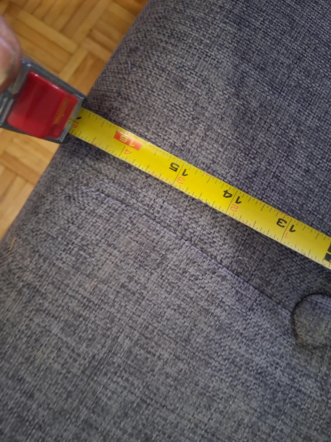 Grey Storage Ottoman Bench - photo 5