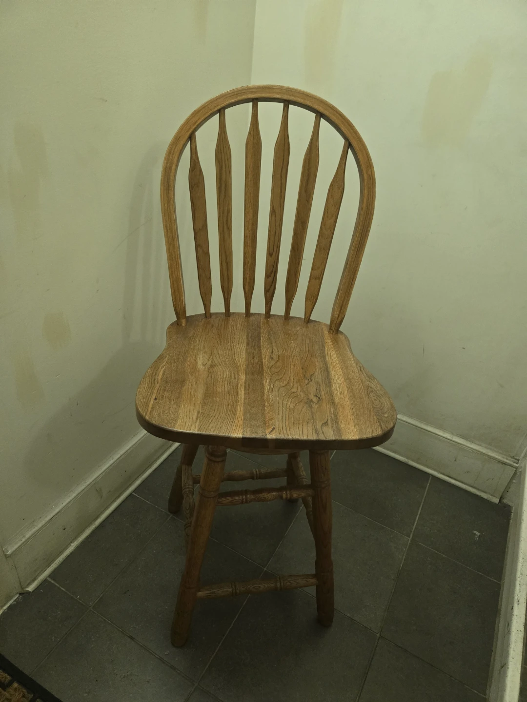 Solid Wood Mahogany Swivel Stools