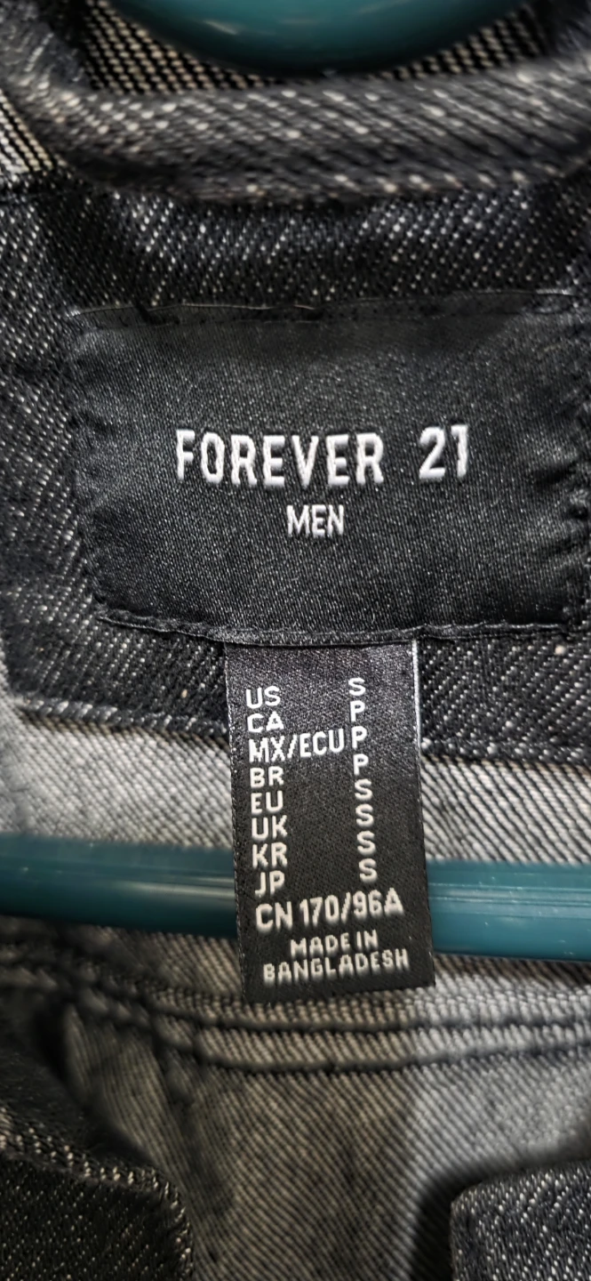 Forever 21 Men's Black Denim Jacket Size S - photo 2