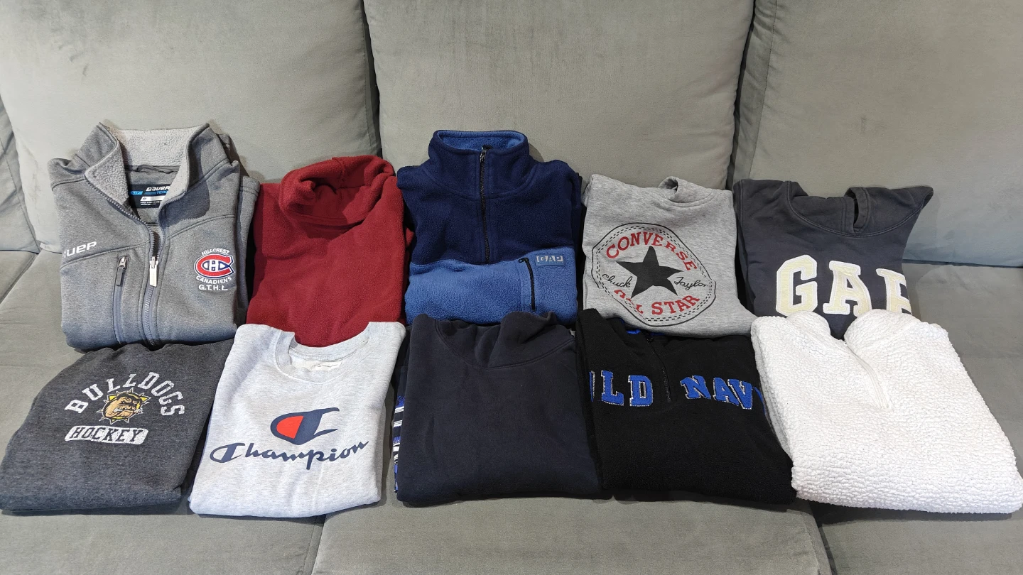 Bundle of 10 kids Sweaters and Jackets