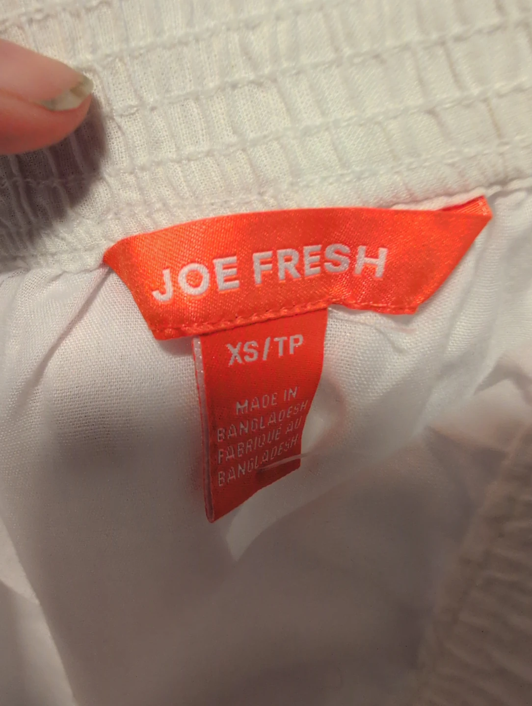 Joe Fresh White Skirt with Blue Stripes - XS/TP - photo 4