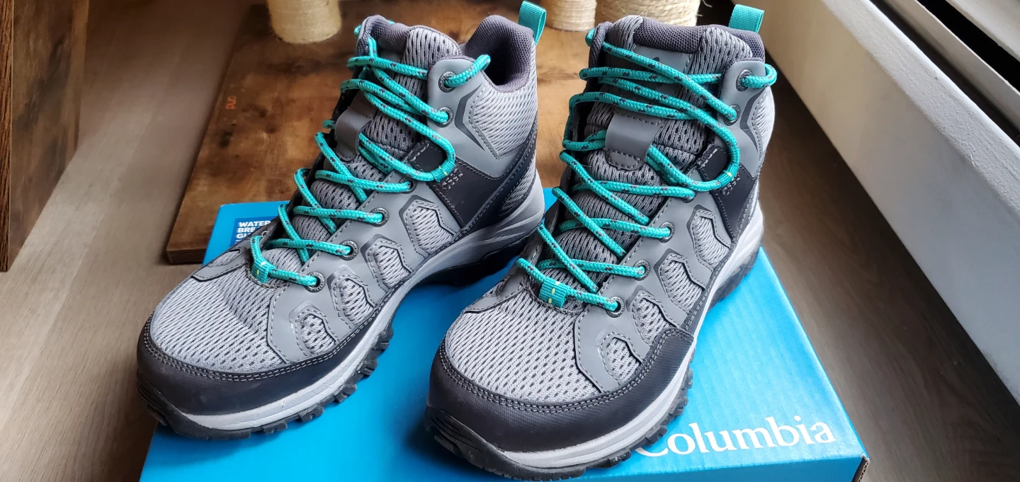 Columbia Waterproof Hiking Boots - Grey/Teal - photo 5