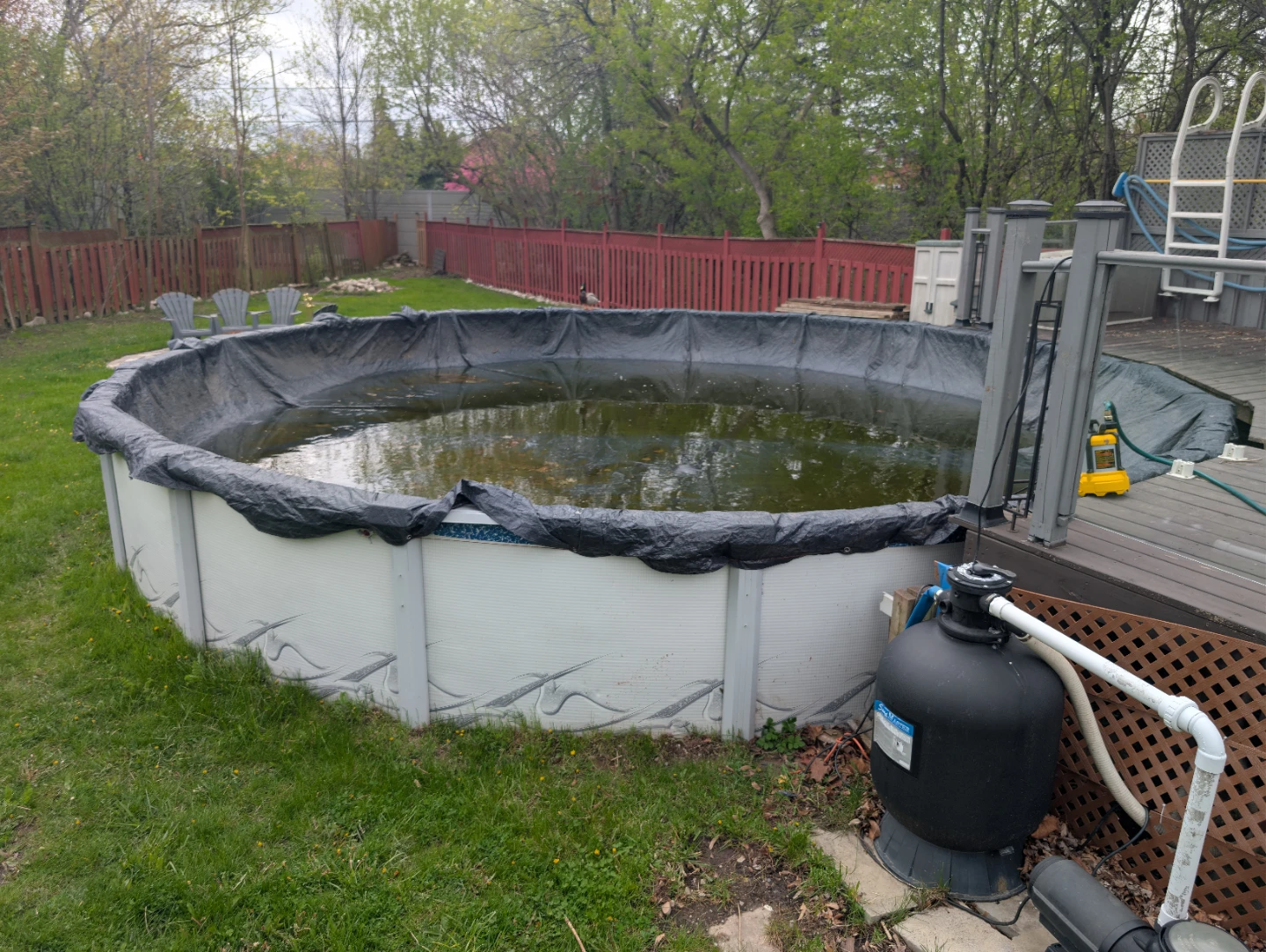 27 feet Above Ground Swimming Pool Pump and Filter System - photo 2