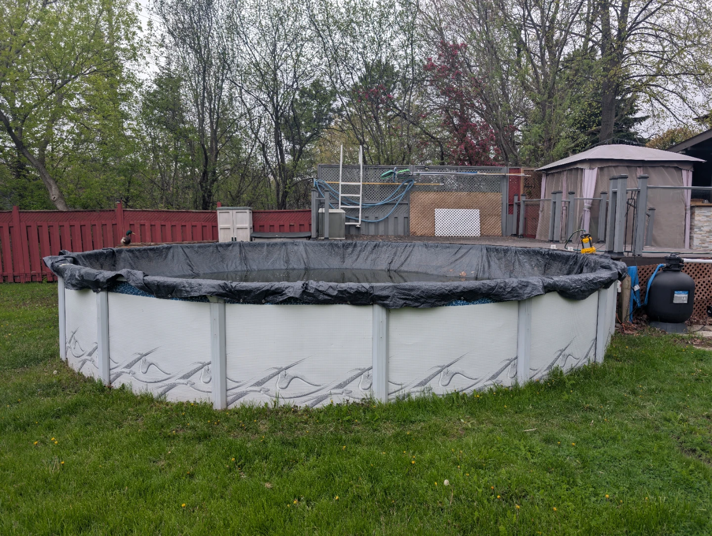 27 feet Above Ground Swimming Pool Pump and Filter System - photo 3
